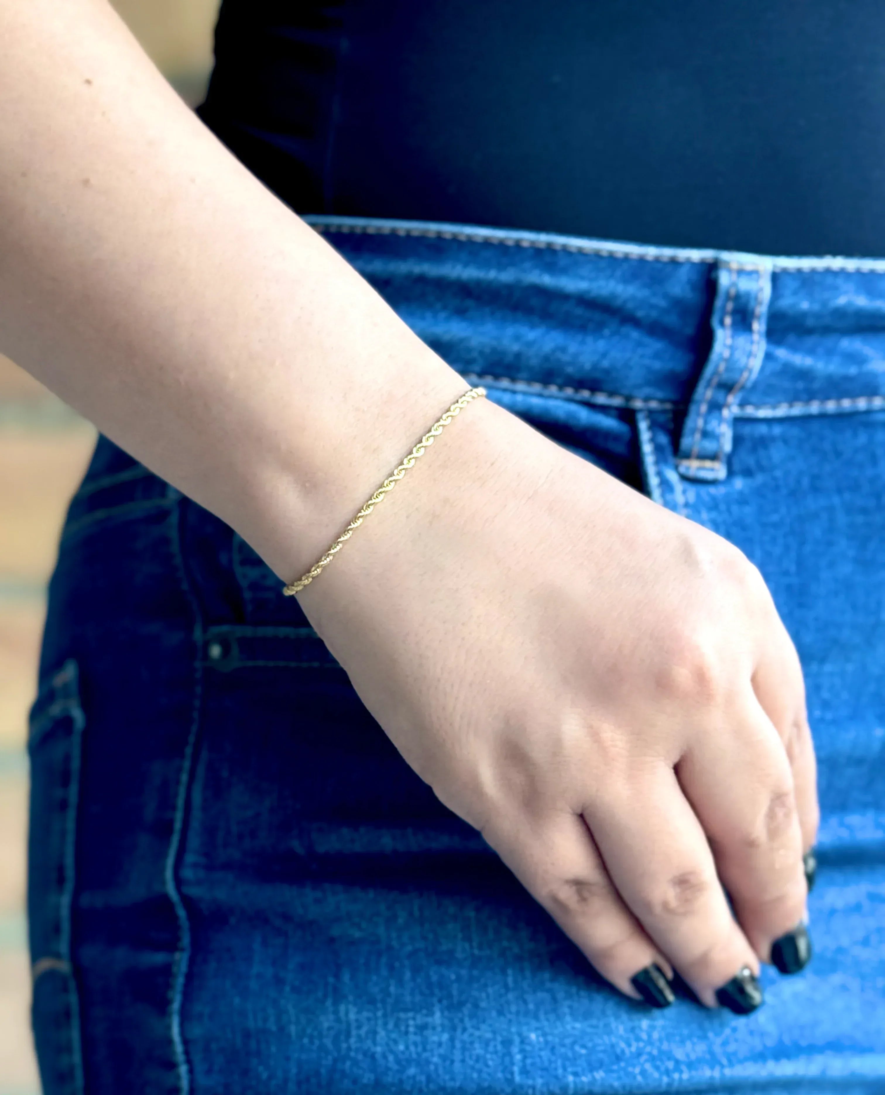 Pulsera Hilo Sagrado Mujer 2mm - Oryos Joyeria