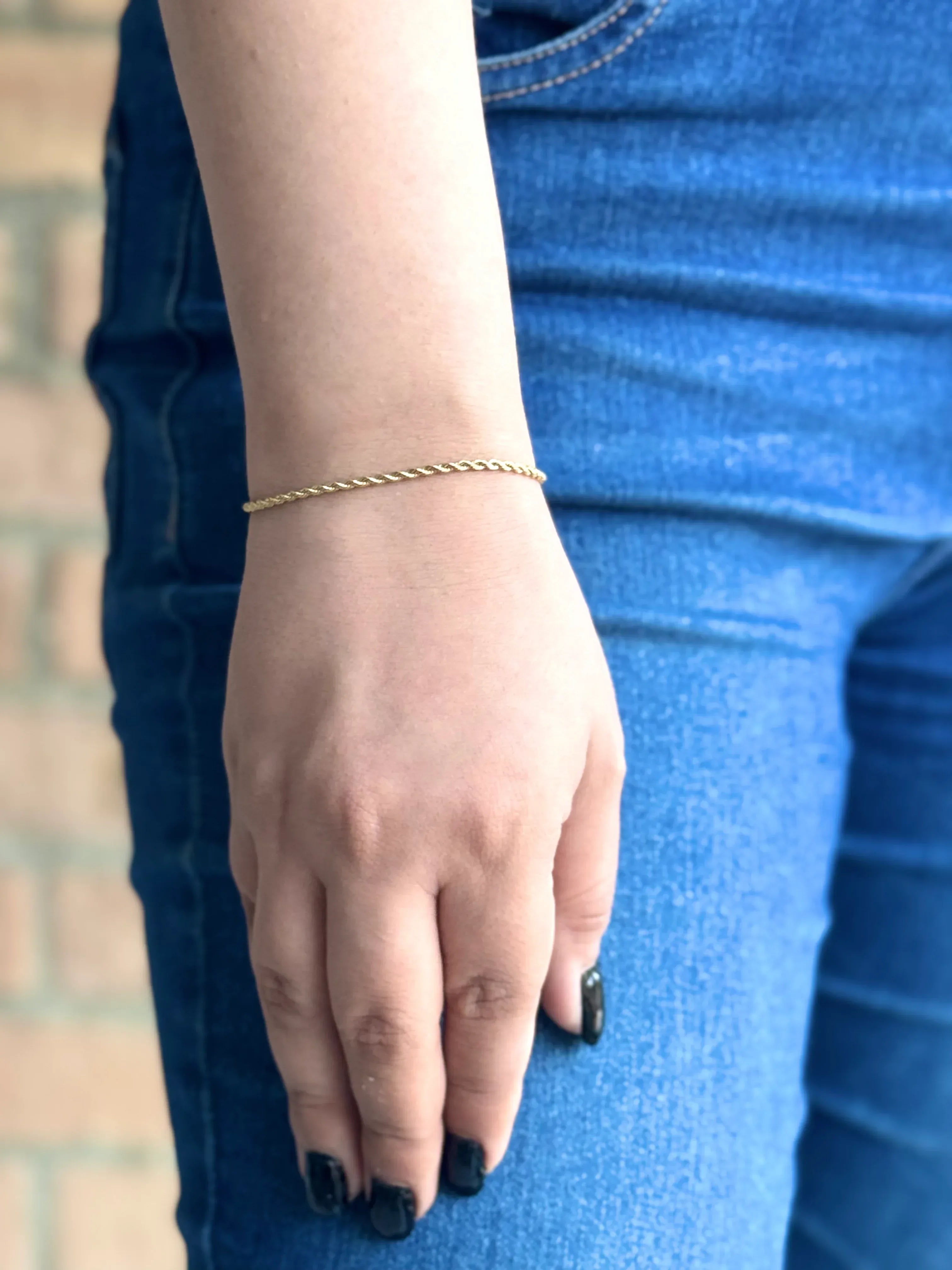 Pulsera Hilo Sagrado Mujer 2mm - Oryos Joyeria