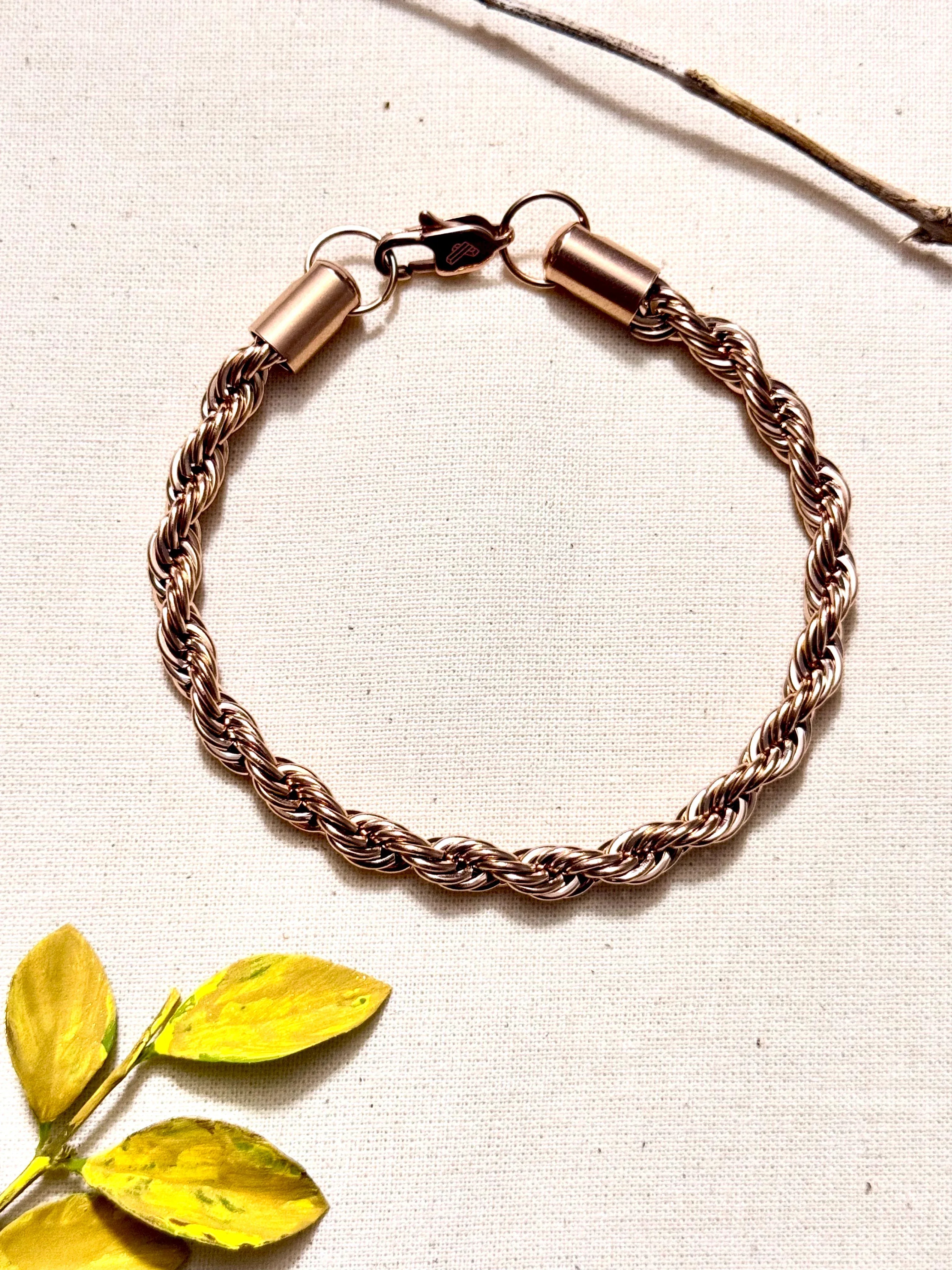 Pulsera Hilo Sagrado Rosa Hombre 6mm - Oryos Joyeria