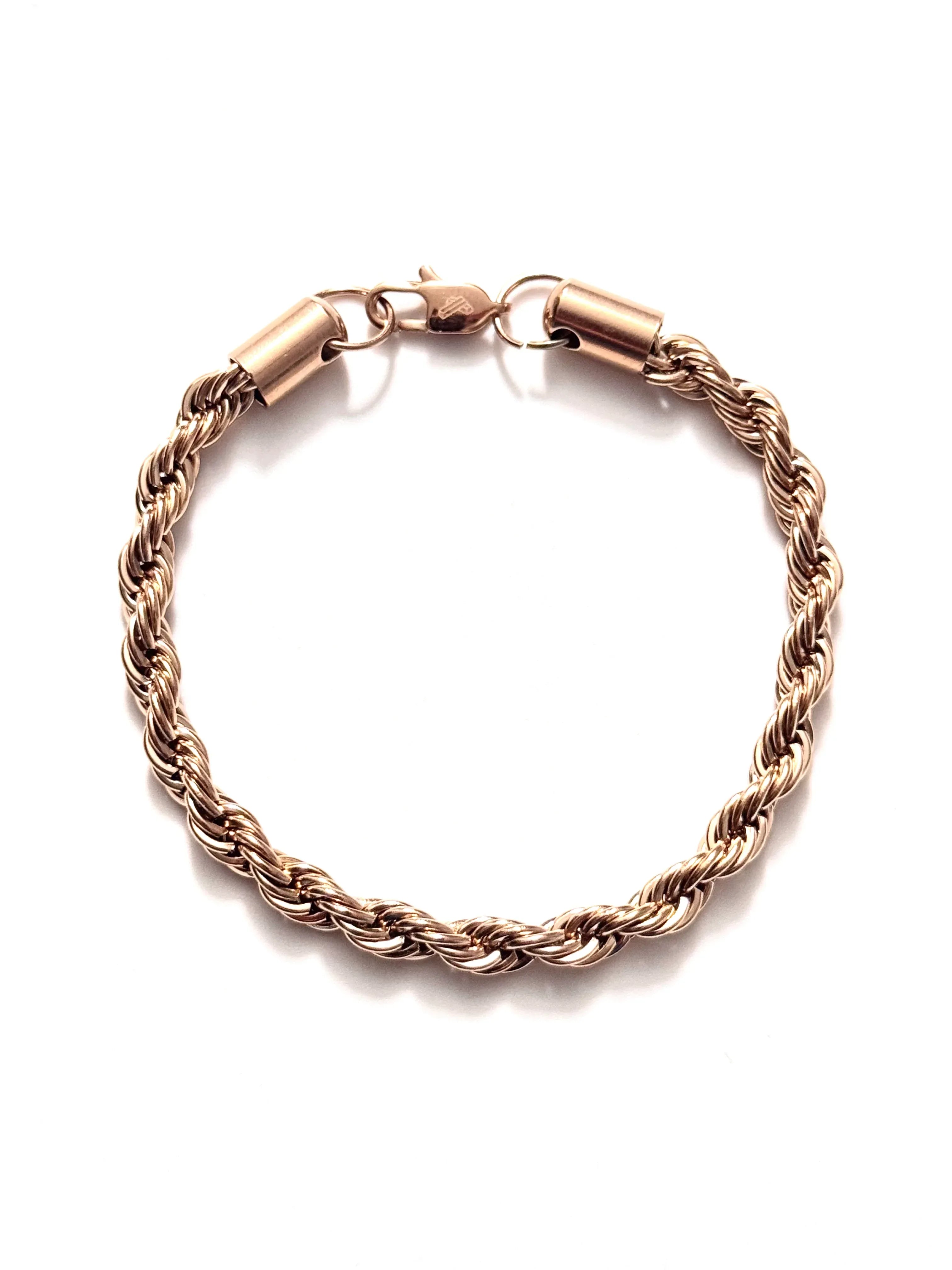 Pulsera Hilo Sagrado Rosa Hombre 6mm - Oryos Joyeria