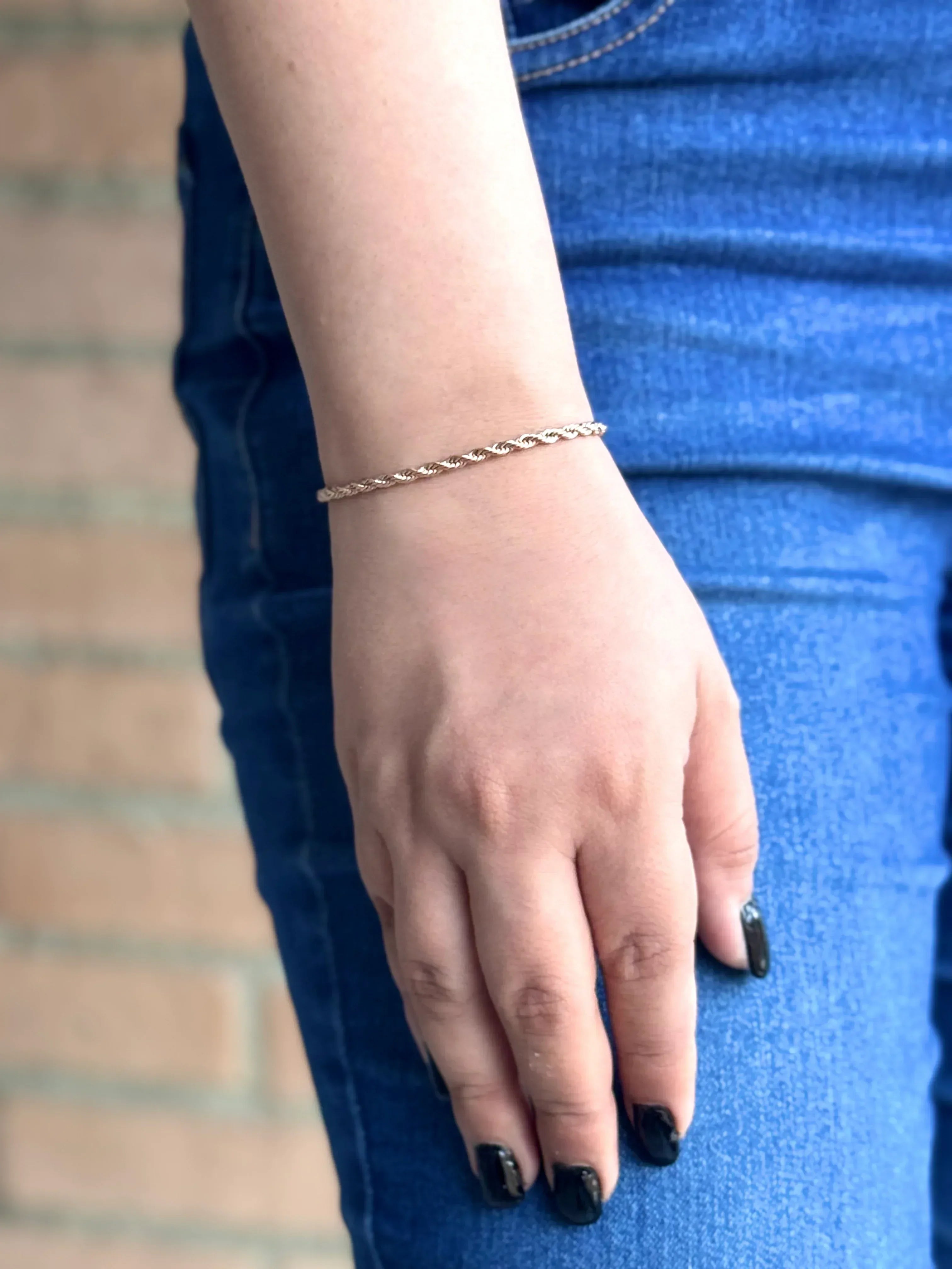 Pulsera Hilo Sagrado Rosa Mujer 3mm - Oryos Joyeria