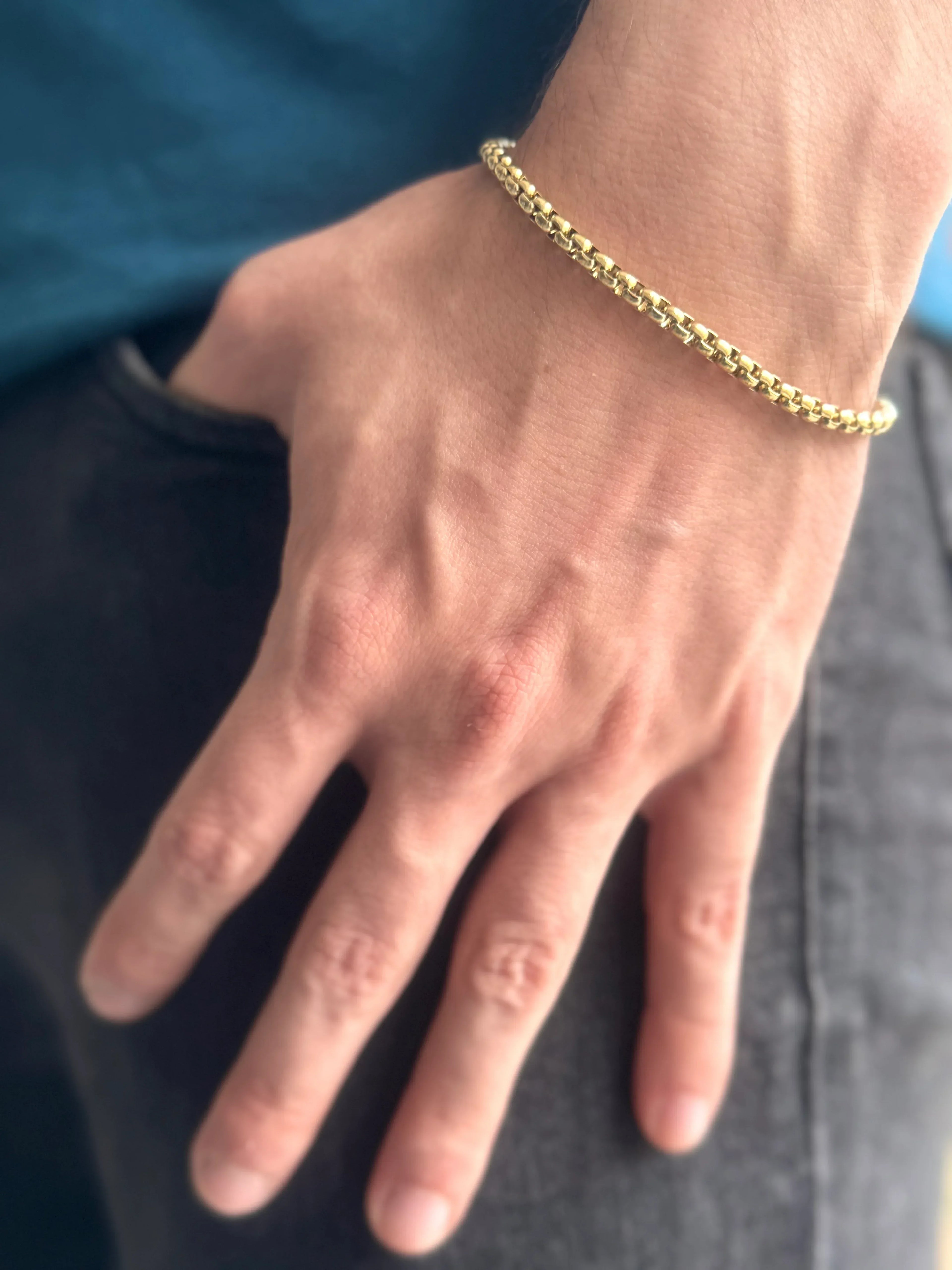 Pulsera Canale di Palazzo Hombre 6mm - Oryos Joyeria