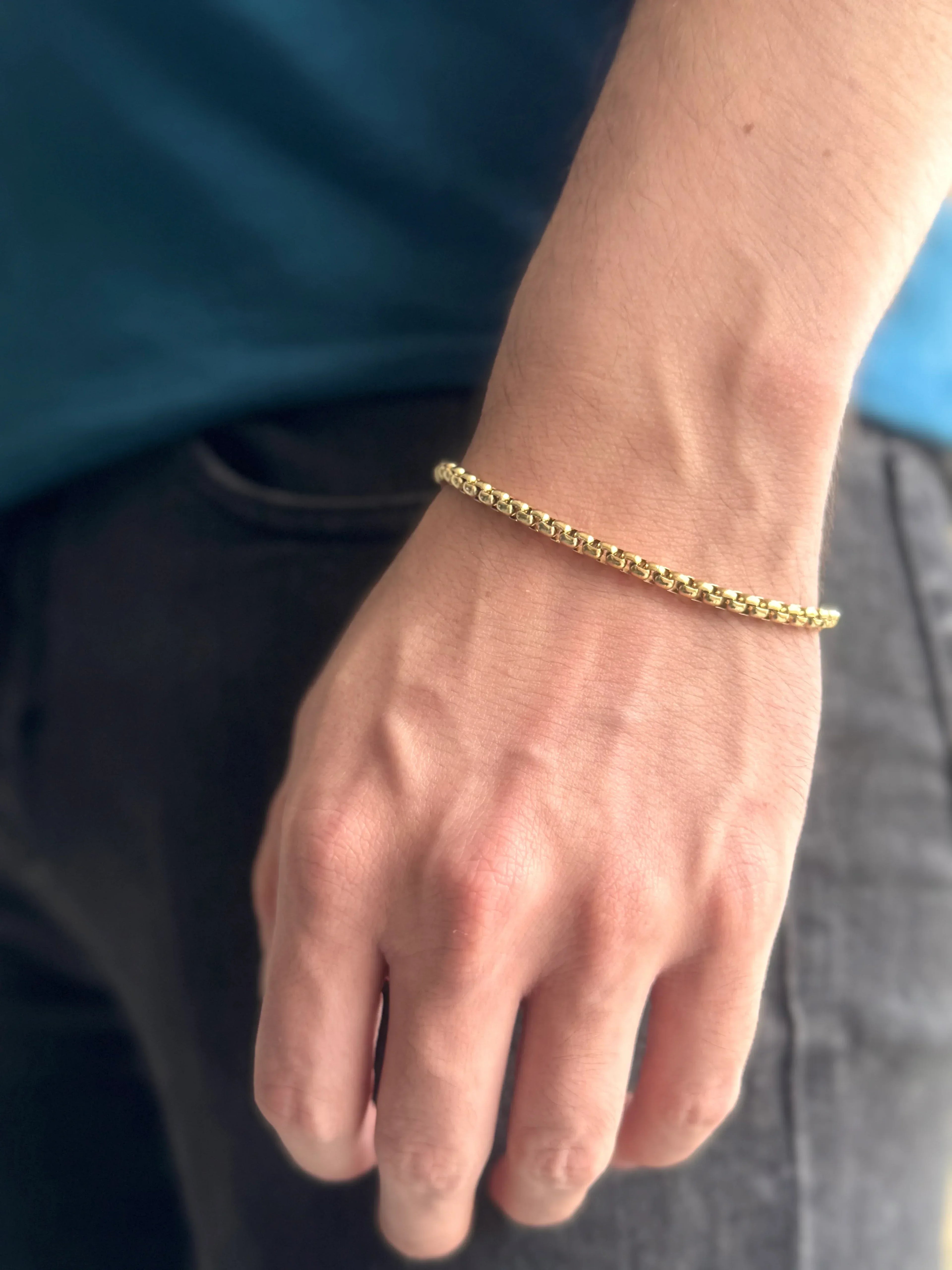 Pulsera Canale di Palazzo Hombre 6mm - Oryos Joyeria